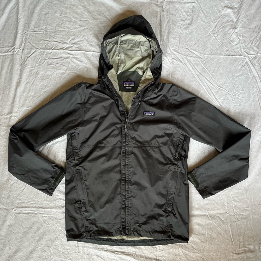 Patagonia Torrentshell Grey Jacket Raincoat Men's Size Small